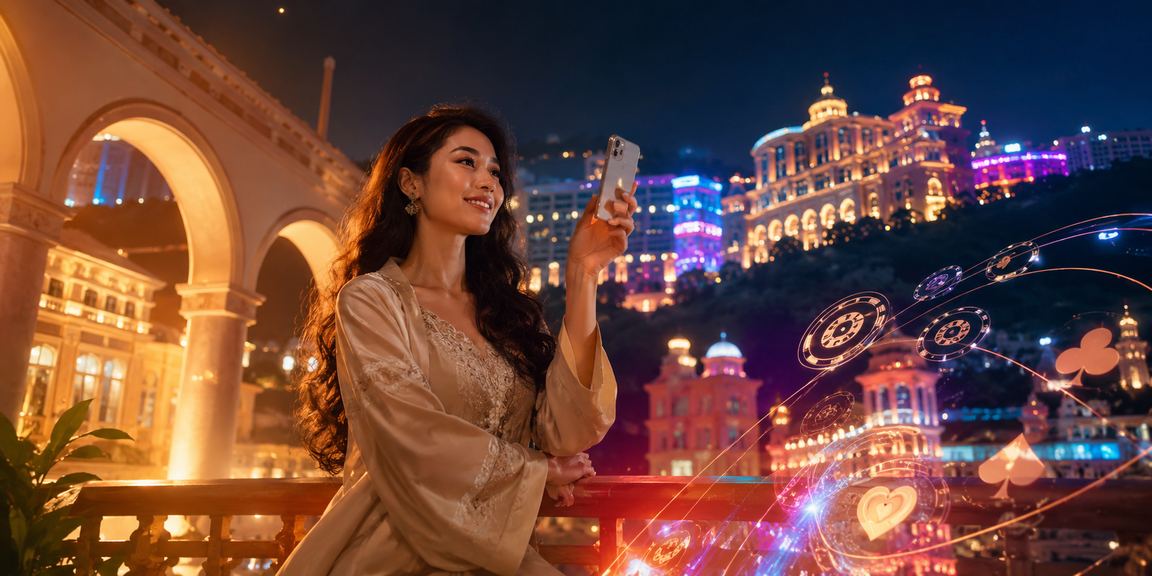 Pengguna Malaysia bermain kasino mudah alih di kawasan Genting Highlands melalui telefon pintar